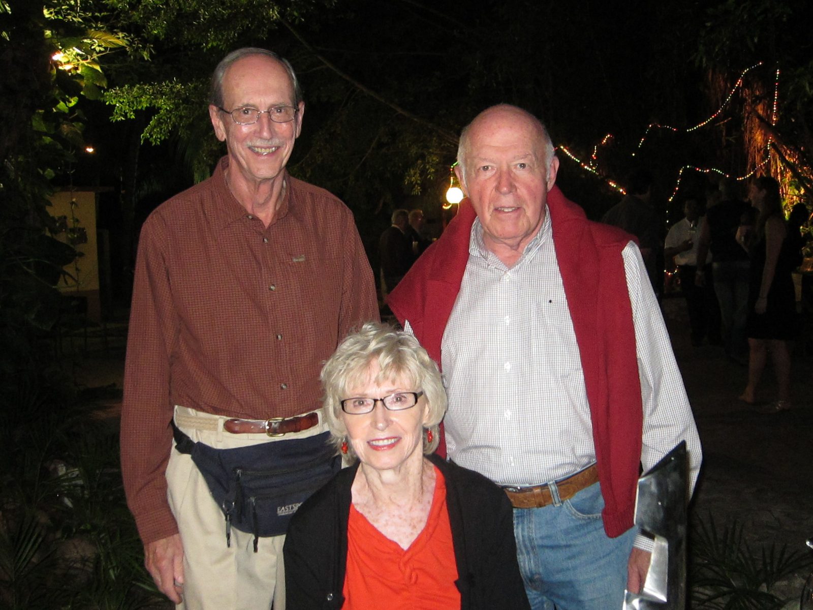 Happier group on our last night in Cienfuegos when we had a pig roast in the garden of our hotel